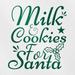 Transparent Decal Stickers Of Milk & Cookies For Santa (Green) Premium Waterproof Vinyl Decal Stickers For Laptop Phone Accessory Helmet Car Window Mug Tuber Cup Door Wall Decoration ANDVER1f87084GR