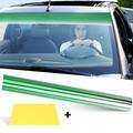 Liwarace Car Window Tint Windshield Sun visor Vinyl Decal Gradual Strip Sticker 8in*4.9ft