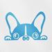 Transparent Decal Stickers Of Boston Terrier Peeking (Azure Blue) Premium Waterproof Vinyl Decal Stickers For Laptop Phone Accessory Helmet Car Window Mug Tuber Cup Door Wall Decorati ANDVER1535171BE