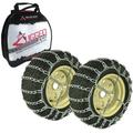 The ROP Shop | 2 Link Tire Chain Pair for Sears 16x7.5x8 Front & 25x10x8 Rear Tire Yard Tractor