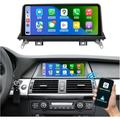 Road Top 10.25 inch Touch Screen Car Stereo for 2005-2010 BMW X5/X6 E70 E71 with CCC System Apple Carplay Android Auto Radio GPS Navigation for Car Portable Car Radio Screen