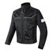 Motorcycle Riding Jacket Protective Gear Coat Adjustable Water Resistant Breathable Mesh Motorcyclist Jacket for Biker Motorbike Riding Black 4XL