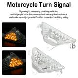 LED Front Turn Signal Light For KAWASAKI NINJA 250 300 400 650 1000 ZX6R Clear