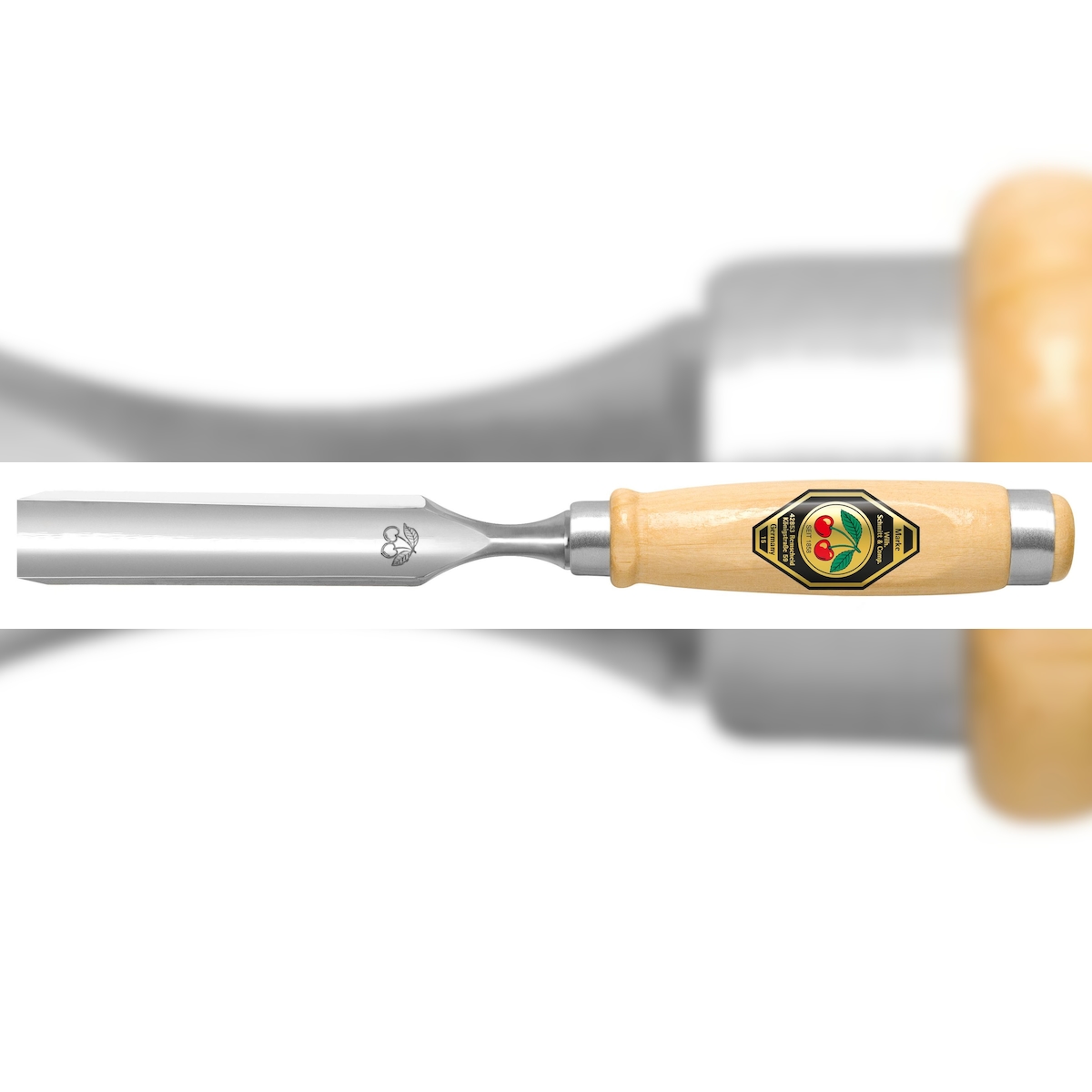 Kirschen Hohlbeitel mit Weißbuchenheft, 6mm Image