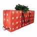 48x15x20 inch Christmas Tree Storage Bag Durable Waterproof Material to Protect Against Dust Insects and Moisture. Zippered Bag with Carry Handles. (Santa Claus-Red)