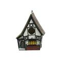 Hanging Bird House for Outdoor Patio Garden Decorative Pet Cottage Distressed Wooden Birdhouse Garden Decoration Outdoor Bird House Parrot Winter Insulation Bird House Resin Crafts And Ornaments