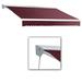 Awntech 12 ft. Destin with Hood Manual Retractable Awning Burgundy - 120 in.