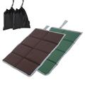 Sitting Pad 2 PCS Foam Hiking Seat Pad Foldable Waterproof seat pad Camping with Storage Bags Outdoor Folding Foam Sitting Mat for Hiking Picnic Backpacking - Dark green+coffee color