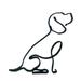 Metal Statue Abstract Dog Sculpture Animal Collection Decoration Living Room Study Decoration Ironwork