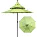 Bilot Outdoor Patio Umbrella 9 Ft Pagoda with Crank Weather Resistant UV Protection Water Durable 8 Sturdy Steel Ribs 3 Tier Vented Market Outdoor Table Umbrella Lime Green