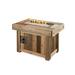 The Outdoor GreatRoom Company Vintage Rectangular Gas Fire Pit Table