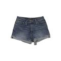 J.Crew Denim Shorts: Blue Solid Bottoms - Women's Size 25 - Dark Wash