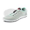 Barfußschuh LEGUANO "GO", Damen, Gr. 38, grau (grau, mint), Textil, sportlich, Schuhe Barfußschuh Schnürschuh, mit praktischer Schnürung, Freizeitschuh, Halbschuh, Schnürschuh, Topseller
