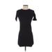 Zara Casual Dress - Mini: Black Solid Dresses - Women's Size Small