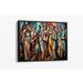 Amrita Sen Street Gathering Framed On Canvas Print Canvas | 37.25 H x 49.25 W x 1.75 D in | Wayfair SECA1PFBK48x36