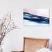East Urban Home Receiving - Painting Print Canvas in Blue/Pink | 12 H x 18 W x 1.5 D in | Wayfair 5E22926308D7448FBE9856DA8BE40E7F
