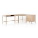 Birch Lane™ Nephie L-Shaped Writing Desk Wood in Brown | 31 H x 99 W x 69 D in | Wayfair 8899CE00A43B4001A132A666EF26610E