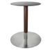 sohoConcept Tango Marble Bar Height Pedestal Table Metal in White/Brown | 42.5 H x 28 W x 28 D in | Wayfair TAN-WNT-BAR-MAR-01