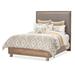 Hudson Ferry Platform Bed Wood and /Upholstered/Polyester / Polyester blend in Gray Michael Amini / Kathy Ireland Home Designs | Wayfair