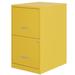 Latitude Run® Kamarion 14.25" Wide 2 -Drawer Steel File Cabinet Metal/Steel in Yellow | 24.5 H x 14.25 W x 18 D in | Wayfair