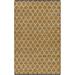 Brown/White 144 x 108 x 0.05 in Area Rug - Foundry Select Imogen Cotton Area Rug Cotton | 144 H x 108 W x 0.05 D in | Wayfair