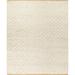 Brown/White 90 x 60 x 0.05 in Area Rug - Foundry Select Genevieve Wool Area Rug Wool | 90 H x 60 W x 0.05 D in | Wayfair