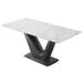 Orren Ellis Menze Rectangular 71" L Dining Table Wood/Metal in Black/Brown/Gray | 30 H x 71 W in | Wayfair E751512E52A44302A2F5044C4D62ED83