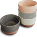 Hokku Designs Ceramic Flat Bowls Set Of 4-25 Oz- For Soup, Salad, Rice, Cereal, Breakfast, Dinner, Serving, Oatmeal, - Microwave | Wayfair