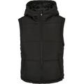 Jerseyweste URBAN CLASSICS "Damen Ladies Recycled Twill Puffer Vest" Gr. L, schwarz (black) Damen Westen