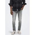 Slim-fit-Jeans ONLY & SONS "ONSLOOM SLIM LBD 8263 AZG DNM NOOS" Gr. 31, Länge 30, grau (light grey) Herren Jeans Slim Fit