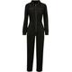 Jumpsuit URBAN CLASSICS "Damen Ladies Velvet Rib Boiler Suit" Gr. S, US-Größen, schwarz (black) Damen Overalls