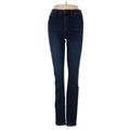 Joe's Jeans Jeans - Mid/Reg Rise Skinny Leg Denim: Blue Bottoms - Women's Size 26 - Sandwash