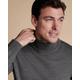 Men's Merino Roll Neck Wool Jumper - Grey, XXXL by Charles Tyrwhitt