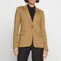 Camel Fitted 1 Button Blazer