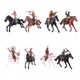 Paquet de 8 figurines de cowboy occidental ensemble de jeu pour enfants d'âge alth