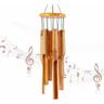 Carillon éolien en bambou - Cadeau commémoratif - Carillon éolien en bois - Grand carillon