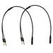 2pcs 3.5mm Female to 2 Dual 3.5mm Male Headphone Mic Audio Y Splitter Cable