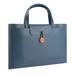 PU Leather Briefcase Work Tote Bag Solid Color Lightweight Laptop Bag for Traveling Daily School Work