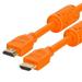 Cmple - HDMI Cable 10FT High Speed HDTV Ultra-HD (UHD) 3D 4K @60Hz 18Gbps 28AWG HDMI Cord Audio Return 10 Feet Orange