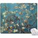 Almond Blossoms Mouse Pad Pretty Van Gogh Mouse Pad Oil Painting Flowers Mouse Pad Mouse Mat Square Waterproof Mouse Pad Non-Slip Rubber Base MousePads for Office Home Laptop