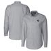 Men's Cutter & Buck Charcoal New York Giants Helmet Stretch Oxford Long Sleeve Button-Down Shirt