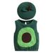 Baby Boy Girl Halloween Costume Newborn Infant Velvet Avocado Sleeveless Vest Tank Tops with Hat 2Pcs Outfits Set