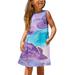 Oalirro Girls Dresses Casual Sleeveless Cute Summer Dresses Round Neck Mid-Calf ï¼ˆ13-14Years) Purple