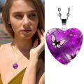 KIHOUT Clearance Butterfly Heart Shaped Necklace Womenâ€™s Necklace Pendant Heart Design Gift Best