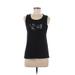 Reebok Active Tank Top: Black Print Activewear - Women's Size Medium