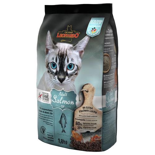 1,8kg Adult Lachs Grainfree Leonardo Trockenfutter für Katzen