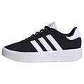 adidas Court Plateau-Sneaker für Damen aus Wildleder, Core Black Cloud White Cloud White, 37 1/3 EU