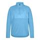 Ziener Kinder JONKI Skipullover, Skirolli, Funktions-Shirt | atmungsaktiv, Fleece, warm, Morning Blue, 116