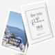 Santorini White Picture Frame Set of 2 (Double Pack) DIN A3 Wooden Frame with Shatterproof Plexi Glass Picture Frame A3 White Wooden Frame 29.7 cm x 42 cm