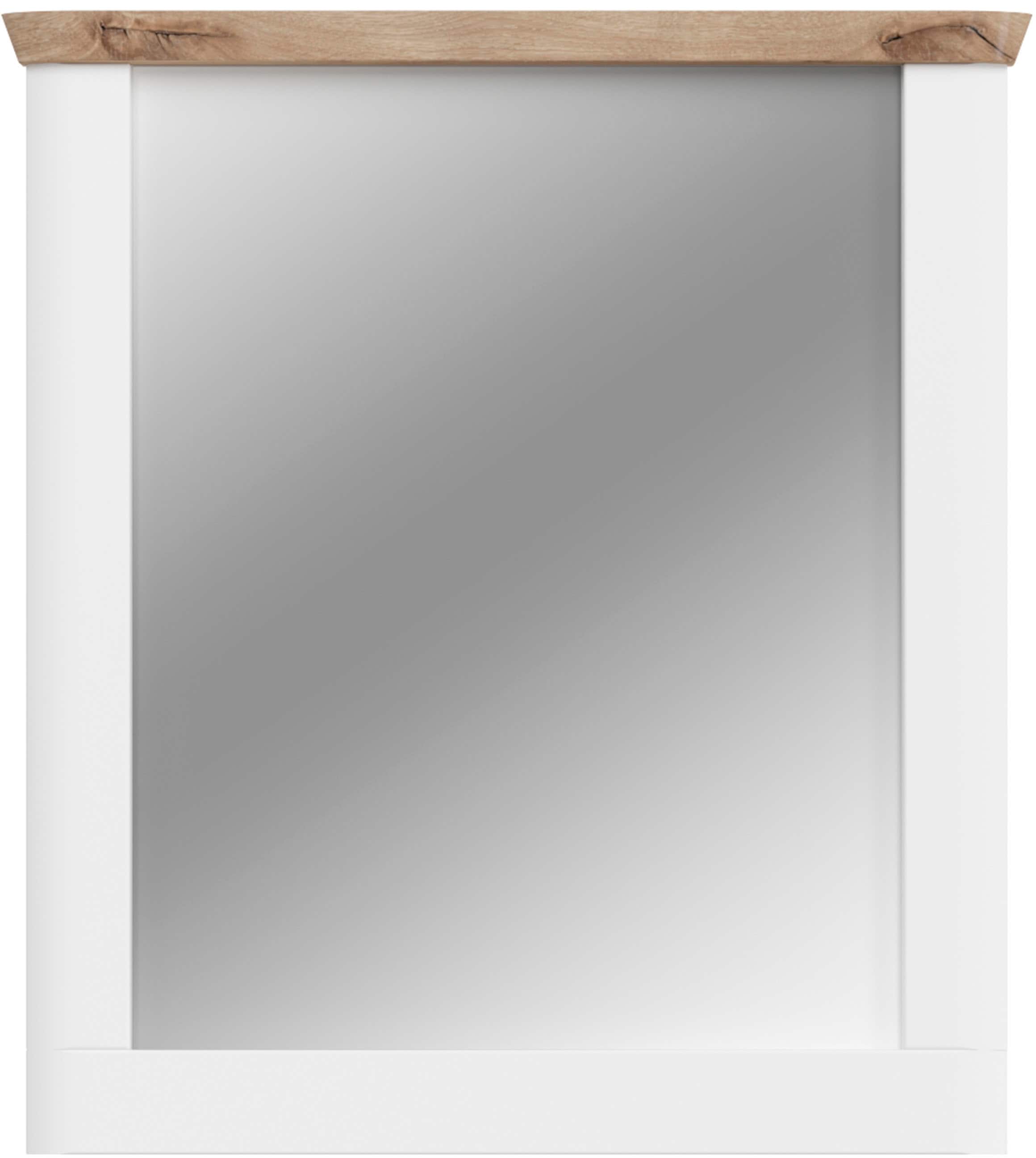 Garderobenspiegel HOME AFFAIRE "Halmstad", weiß, B:79cm H:89cm T:6cm, FSC-zertifizierter Holzwerkstoff, Spiegelglas, Spiegel, Garderobenspiegel, Breite ca. 79 cm